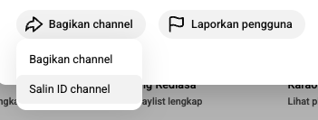 Cara mendapatkan ID Channel YouTube